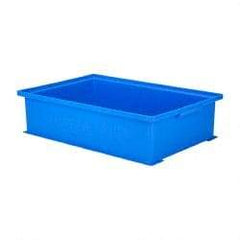 SSI Schaefer - 0.42 Cu Ft, 22 Lb Load Capacity Blue Polyethylene & Conductive PP Tote Container - Stacking, 18.4" Long x 12-1/2" Wide x 4.6" High - A1 Tooling