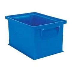 SSI Schaefer - 0.09 Cu Ft, 17 Lb Load Capacity Blue Polyethylene & Conductive PP Tote Container - Stacking, 8.3" Long x 6" Wide x 4.8" High - A1 Tooling