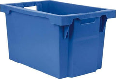 SSI Schaefer - 2.19 Cu Ft, 66 Lb Load Capacity Blue Polypropylene Tote Container - Stacking, Nesting, 23.7" Long x 15.8" Wide x 13.8" High - A1 Tooling