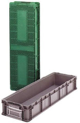 Orbis - 40 Lb Load Capacity Green Polyethylene Tote Container - Stacking, 48" Long x 15" Wide x 10.8" High - A1 Tooling