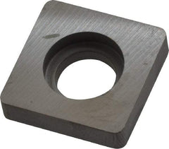 Kennametal - 8.53mm Inscribed Circle, Square Milling & Turning Shim for Indexables - Carbide, 0.188" Thick, SM Shim Style - A1 Tooling