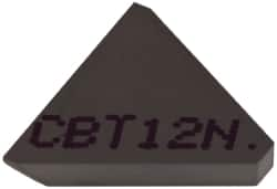 Kennametal - 3/8" Inscribed Circle, Triangle, CBT Chipbreaker for Indexables - 0.11" Effective Width - A1 Tooling