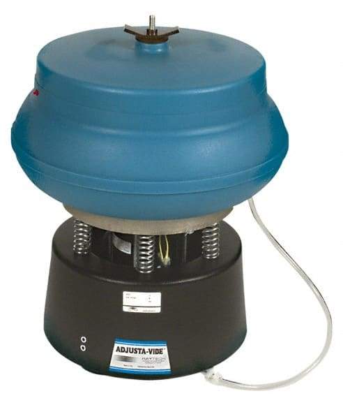 Raytech - 0.75 Cu Ft, 1/3 hp, Wet/Dry Operation Vibratory Tumbler - Adjustable Amplitude, Flow Through Drain - A1 Tooling