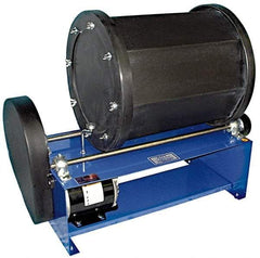 Made in USA - 8.5 Gal Capacity Rotary Tumbler - 1/3 hp Motor, 28" Long x 24" High x 13" Deep - A1 Tooling