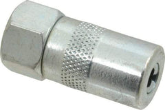 PRO-LUBE - 10,000 Operating psi, 1/8 Thread, Spring Steel Grease Gun Coupler - NPT Thread - A1 Tooling