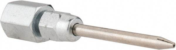 PRO-LUBE - 1/8 Thread, Grease Gun Needle Nozzle - 19/32" Needle Length x 4.75mm Needle Diam, NPT Thread - A1 Tooling