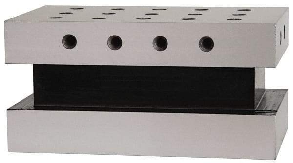 Suburban Tool - 3-1/2" Wide x 6" Deep x 3" High Steel Precision-Ground Angle Plate - Standard Plate, Machined Holes on Surface, Open End, Single Plate - A1 Tooling