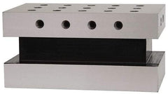 Suburban Tool - 3-1/2" Wide x 6" Deep x 3" High Steel Precision-Ground Angle Plate - Standard Plate, Machined Holes on Surface, Open End, Single Plate - A1 Tooling