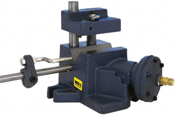 Heinrich - 1/8 to 3/4" Vee Capacity, Air Cross Hole Jig - 7-1/2" Long x 6-1/16" Wide x 5-1/4" High, 5/16 & 1/2" ID of Furnished Liners - A1 Tooling