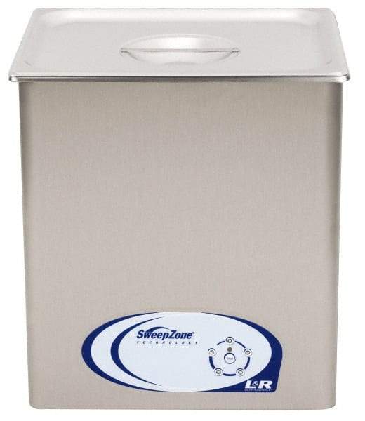 L&R Ultrasonic - Bench Top Water-Based Ultrasonic Cleaner - 4.25 Gal Max Operating Capacity, Stainless Steel Tank - A1 Tooling