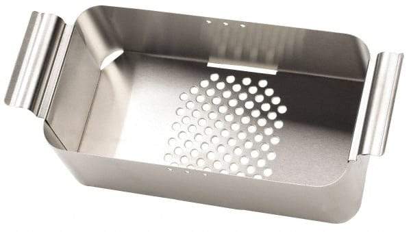 L&R Ultrasonic - Stainless Steel Parts Washer Basket - 6" High x 9" Wide x 393.7mm Long, Use with Ultrasonic Cleaners - A1 Tooling