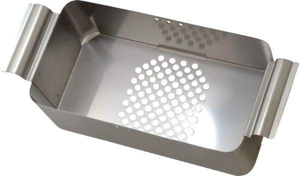 L&R Ultrasonic - Stainless Steel Parts Washer Basket - 4" High x 5-3/8" Wide x 9-3/8" Long, Use with Ultrasonic Cleaners - A1 Tooling