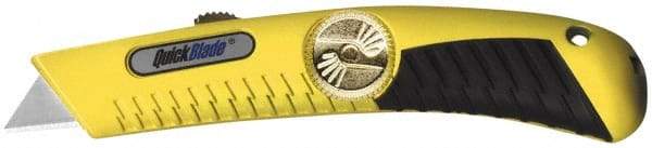 PHC - Retractable Utility Knife - Yellow Metal Handle, 1 Blade Included - A1 Tooling