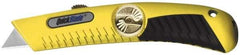 PHC - Retractable Utility Knife - Yellow Metal Handle, 1 Blade Included - A1 Tooling