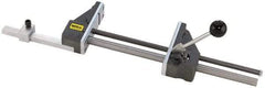 Heinrich - 12-3/4" Jaw Opening Capacity x 3" Throat Depth, Horizontal Drill Press Vise - 5-21/32" Wide Jaw, Stationary Base, Standard Speed, 27-3/8" OAL x 1-3/4" Overall Height - A1 Tooling