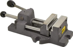 Heinrich - 3" Jaw Opening Capacity x 1-1/4" Throat Depth, Horizontal Drill Press Vise - 3" Wide x 3" High Jaw, Stationary Base, Standard Speed - A1 Tooling