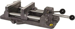 Heinrich - 8-3/16" Jaw Opening Capacity x 2" Throat Depth, Horizontal Drill Press Vise - 8" Wide x 8-3/16" High Jaw, Stationary Base, Standard Speed - A1 Tooling