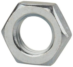 Value Collection - M18x2.50 Steel Right Hand Hex Jam Nut - 27mm Across Flats, 9mm High, Uncoated - A1 Tooling