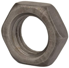 Value Collection - M20x2.50 Steel Right Hand Hex Jam Nut - 30mm Across Flats, 10mm High, Uncoated - A1 Tooling