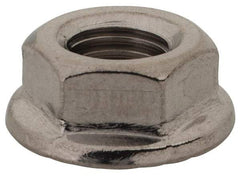 Value Collection - 5/16-24, 0.68" Flange Diam, Serrated Flange Nut - Grade 18-8 Stainless Steel, Uncoated Finish, 0.283" Flange Height - A1 Tooling