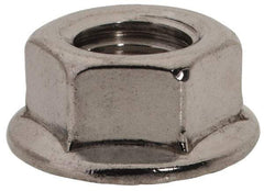 Value Collection - 3/8-24, 3/4" Flange Diam, Serrated Flange Nut - Grade 18-8 Stainless Steel, Uncoated Finish, 0.347" Flange Height - A1 Tooling