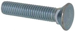 Value Collection - 7/16-14 UNC, 2-1/4" OAL, Steel Plow Bolt - Zinc-Plated Finish, Grade 5 - A1 Tooling