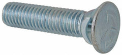 Value Collection - 1/2-13 UNC, 2-1/4" OAL, Steel Plow Bolt - Zinc-Plated Finish, Grade 5 - A1 Tooling