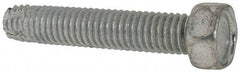 Value Collection - 3/8-16 UNC Thread, 2" Length Under Head, Hex Drive Steel Thread Cutting Screw - Hex Head, Grade 2, Point Type F, Zinc-Plated Finish - A1 Tooling