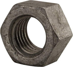 Value Collection - 1-1/8 - 7 UNC Steel Right Hand Hex Nut - 1-11/16" Across Flats, 31/32" High, Hot Dipped Galvanized Finish - A1 Tooling