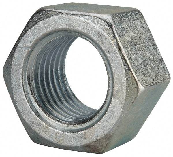 Value Collection - 2 - 4-1/2 UNC Steel Right Hand Hex Nut - 3" Across Flats, 1-23/32" High, Zinc Clear Finish - A1 Tooling