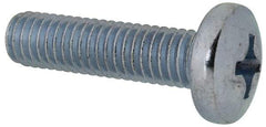 Value Collection - 3/8-16 UNC, 1-1/2" Length Under Head Phillips Drive Machine Screw - Pan Head, Grade 2 Steel, Zinc-Plated Finish, Without Washer - A1 Tooling