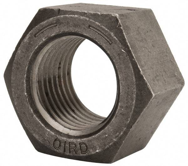 Value Collection - 2-1/4 - 4-1/2 UNC Steel Right Hand Hex Nut - 3-3/8" Across Flats, 1-15/16" High, Uncoated - A1 Tooling