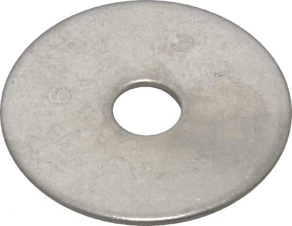 Value Collection - 1/4" Screw, Grade 316 Stainless Steel Fender Flat Washer - 1/4" ID x 1-1/4" OD, 0.057" Thick, Plain Finish - A1 Tooling