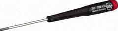 Wiha - 3/32" Precision Miniature Hex Driver - 2-23/64" Bade Length, Tapered Handle, 6-3/4" OAL - A1 Tooling