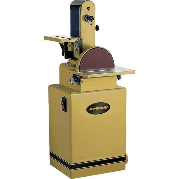 Powermatic - 48 Inch Long x 6 Inch Wide Belt, 12 Inch Diameter, Combination Sanding Machine - 3/4 HP, Single Phase - A1 Tooling