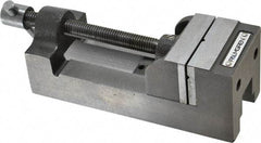 Palmgren - 2-1/2" Jaw Opening Capacity x 1-1/2" Throat Depth, Horizontal Drill Press Vise - 2-7/16" Wide Jaw, Stationary Base, Standard Speed, 7-1/4" OAL x 2-9/16" Overall Height, Cast Iron - A1 Tooling