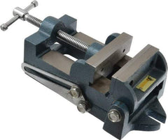 Interstate - 3-3/4" Jaw Opening Capacity x 1-3/4" Throat Depth, Angle Drill Press Vise - 4-1/2" Wide x 1.62" High Jaw, Stationary Base, Standard Speed, 10-15/16" OAL x 3.7" Overall Height, Cast Iron - A1 Tooling