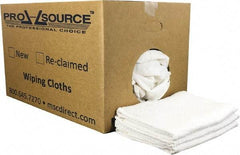 PRO-SOURCE - 40 Inch Long Virgin Terry Cotton Towels - White, Terry Cloth, Low Lint, Box - A1 Tooling