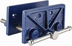 Wilton - 6-1/2" Jaw Width, 4-1/2" Jaw Opening, 3" Throat Depth, Cast Iron Woodworking Vise - 8-1/4" OAL x 7.3" OAW x 4.1" OAH, Standard Spindle - A1 Tooling