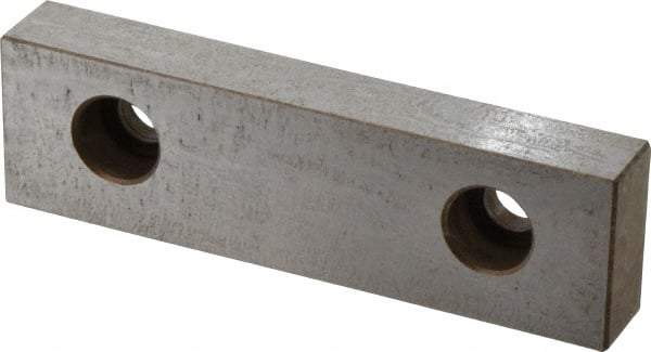 Kurt - 5" Wide x 1.485" High x 0.735" Thick, Flat/No Step Vise Jaw - Hard, Steel, Fixed Jaw, Compatible with 5" Vises - A1 Tooling