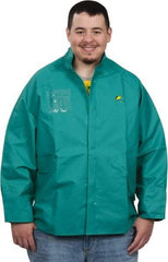 OnGuard - Size XL, Green, Chemical, Rain, Flame Resistant/Retardant Jacket - 58" Chest, 1 Pocket - A1 Tooling