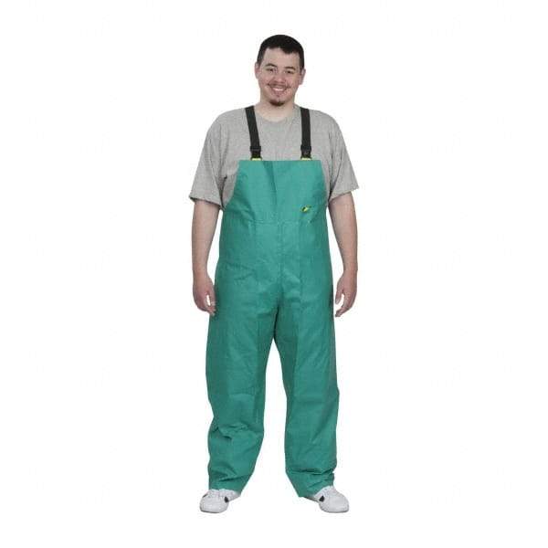 OnGuard - Size M, Green, Chemical Bib Overall - 1 Pocket, Open Ankle, Open Wrist - A1 Tooling