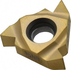 Seco - 16NR Internal Right Hand 8 NPT Laydown Threading Insert - Grade CP500, TiAlN/TiN Coated Carbide - A1 Tooling