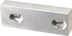 Kurt - 3.969" Wide x 1-3/8" High x 0.73" ThickFlat/No Step Vise Jaw - Aluminum, Fixed Jaw, Compatible with 4" Vises - A1 Tooling