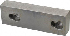 Kurt - 5.969" Wide x 1.88" High x 1-1/8" ThickFlat/No Step Vise Jaw - Semi-Hard, Steel, Fixed Jaw, Compatible with 6" Vises - A1 Tooling