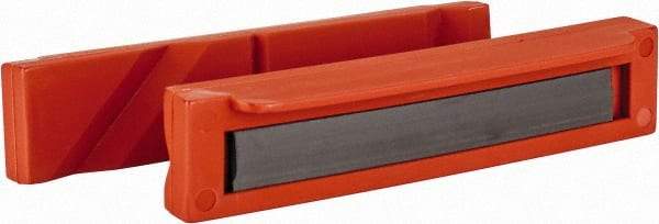 Flexbar - 5" Jaw Width, Nylon, Bowed Vise Jaw Cap - Magnetic Attachment - A1 Tooling