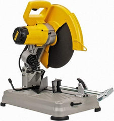 DeWALT - 14" Blade Diam, 1" Arbor Hole, Miter Chop & Cutoff Saw - 1 Phase, 4,000 RPM, 5.5 hp, 120 Volts - A1 Tooling