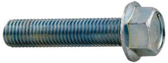 Value Collection - 1/2-13 UNC, 2-1/4" Length Under Head, Hex Drive Flange Bolt - 2-1/4" Thread Length, Grade 2 Steel, Serrated Flange, Zinc-Plated Finish - A1 Tooling