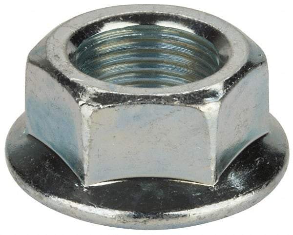 Value Collection - 3/4-16, 1-1/2" Flange Diam, Serrated Flange Nut - Grade Grade 2 Steel, Zinc-Plated Finish, 0.675" Flange Height - A1 Tooling