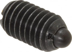 Gibraltar - 3/8-16, 5/8" Thread Length, 0.11" Plunger Projection, Steel Threaded Spring Plunger - 0.186" Max Plunger Diam, 0.625" Plunger Length, 1.5 Lb Init End Force, 5 Lb Final End Force - A1 Tooling